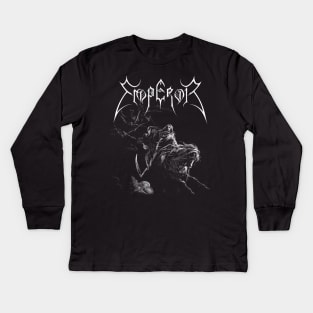 Emperor | Black Metal Kids Long Sleeve T-Shirt